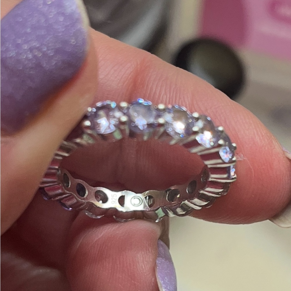 Common Lines Eternity Ring Viola - image 8